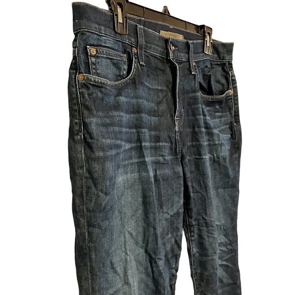 JOE'S SLIM FIT Dark Wash Stretch Distressed Blue Jeans Tencel Blend sz 32 x 29 - Picture 5 of 16